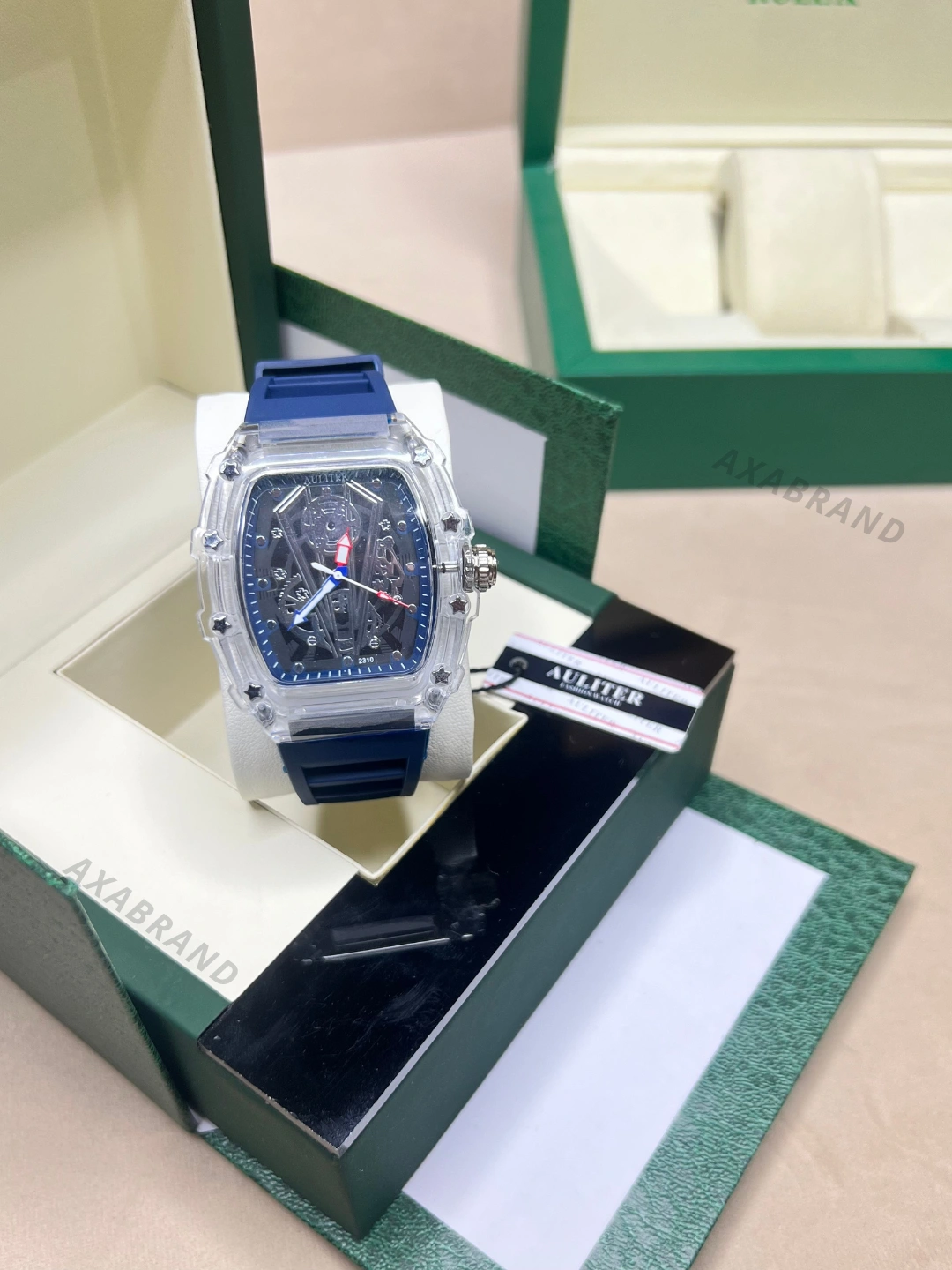 Men's wristwatch AULITER, modern look, lightweight watch, with gift box